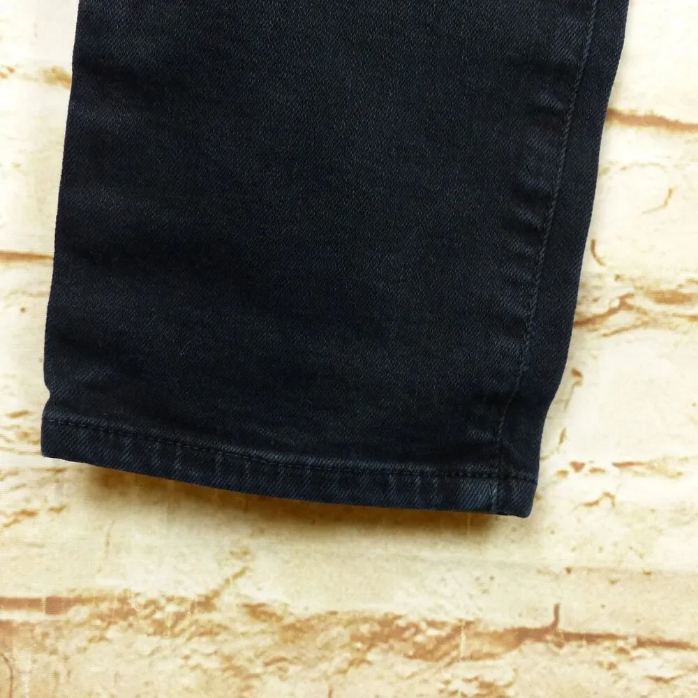 AGOLDE Jeans Mens 30x30.5 Black Distressed Ripped Skinny A606-2071 Punk Grunge
